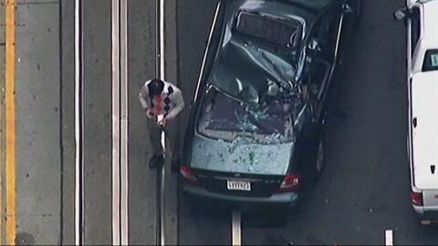 Sobrevive a una ca&iacute;da de once pisos cuando limpiaba la fachada en San Francisco