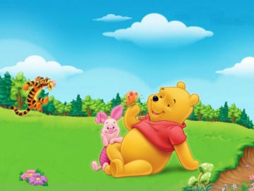 Imagen del osito Winnie the Pohh junto a otros personajes de la factoría Disney.