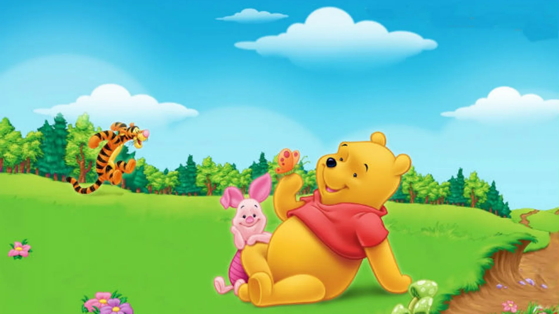 Imagen del osito Winnie the Pohh junto a otros personajes de la factoría Disney. Imagen del osito Winnie the Pohh junto a otros personajes de la factoría Disney.