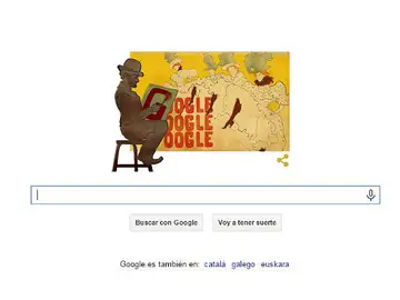 Doodle por el 150 nacimiento de Toulouse Lautrec Doodle por el 150 nacimiento de Toulouse Lautrec