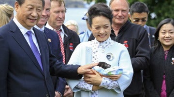 Presidente chino y su mujer