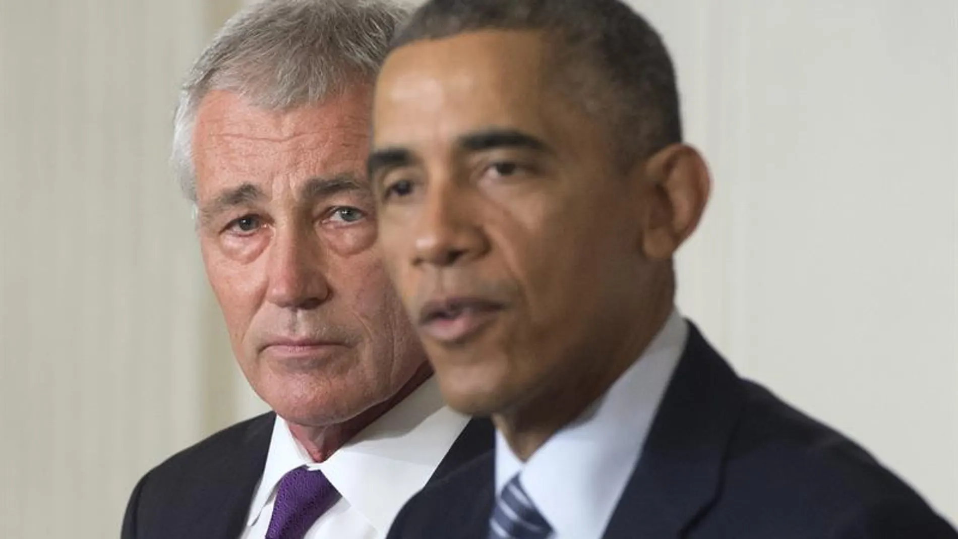 Chuck Hagel y Barack Obama Chuck Hagel y Barack Obama