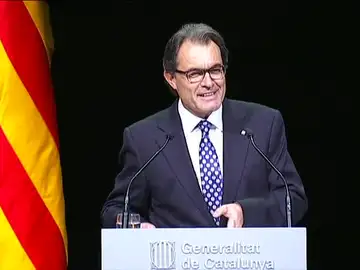 Artur Más durante su intervención Artur Más durante su intervención