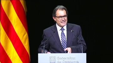 Artur Más durante su intervención
