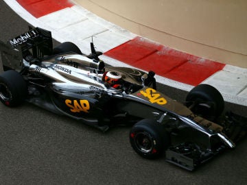 El MP4-29H, en Yas Marina