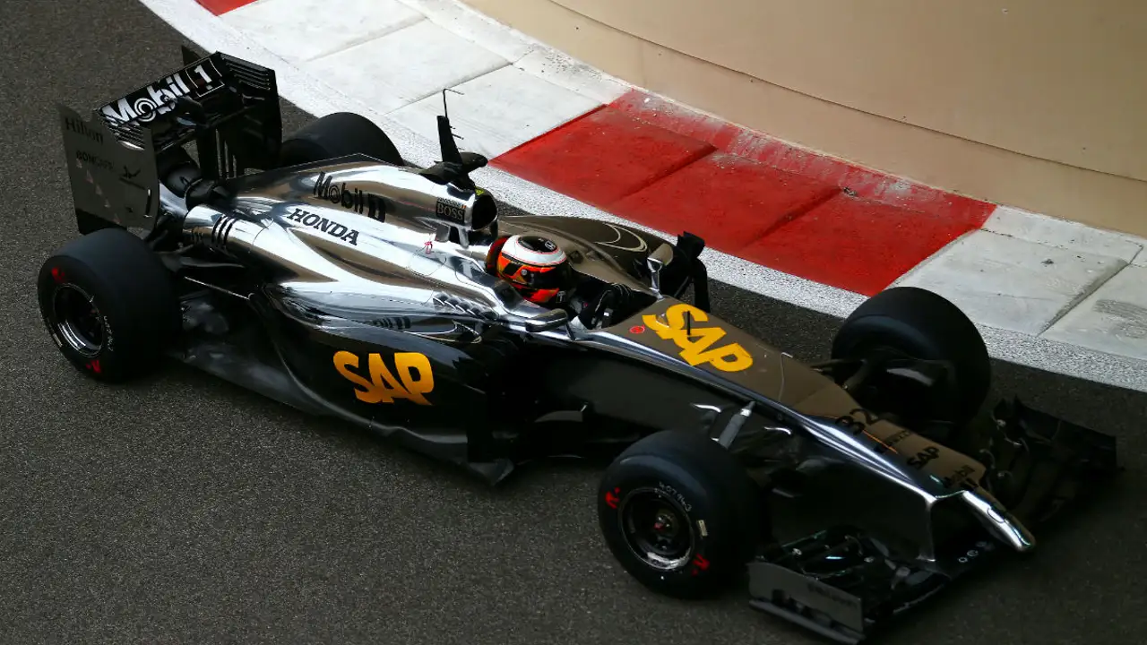 El MP4-29H, en Yas Marina
