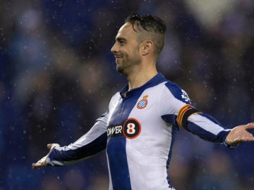 Sergio García celebra un gol