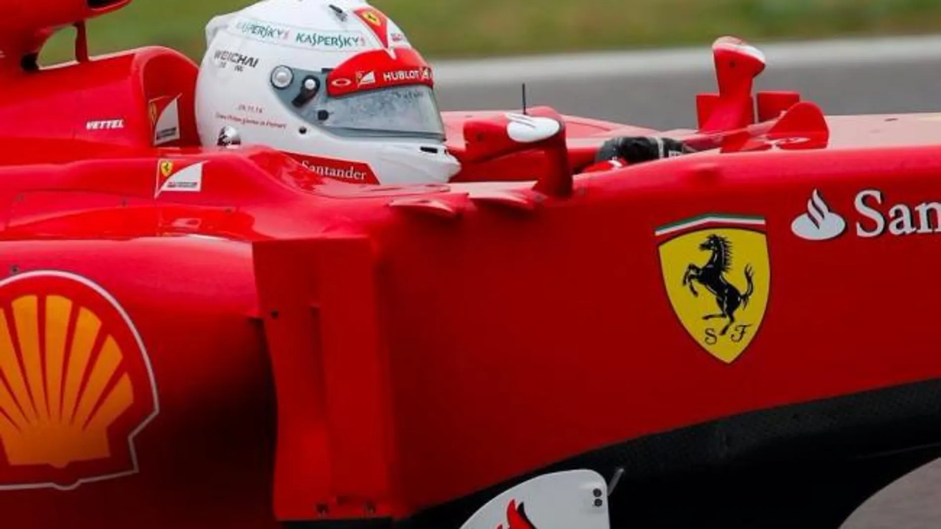 Vettel, en el Ferrari