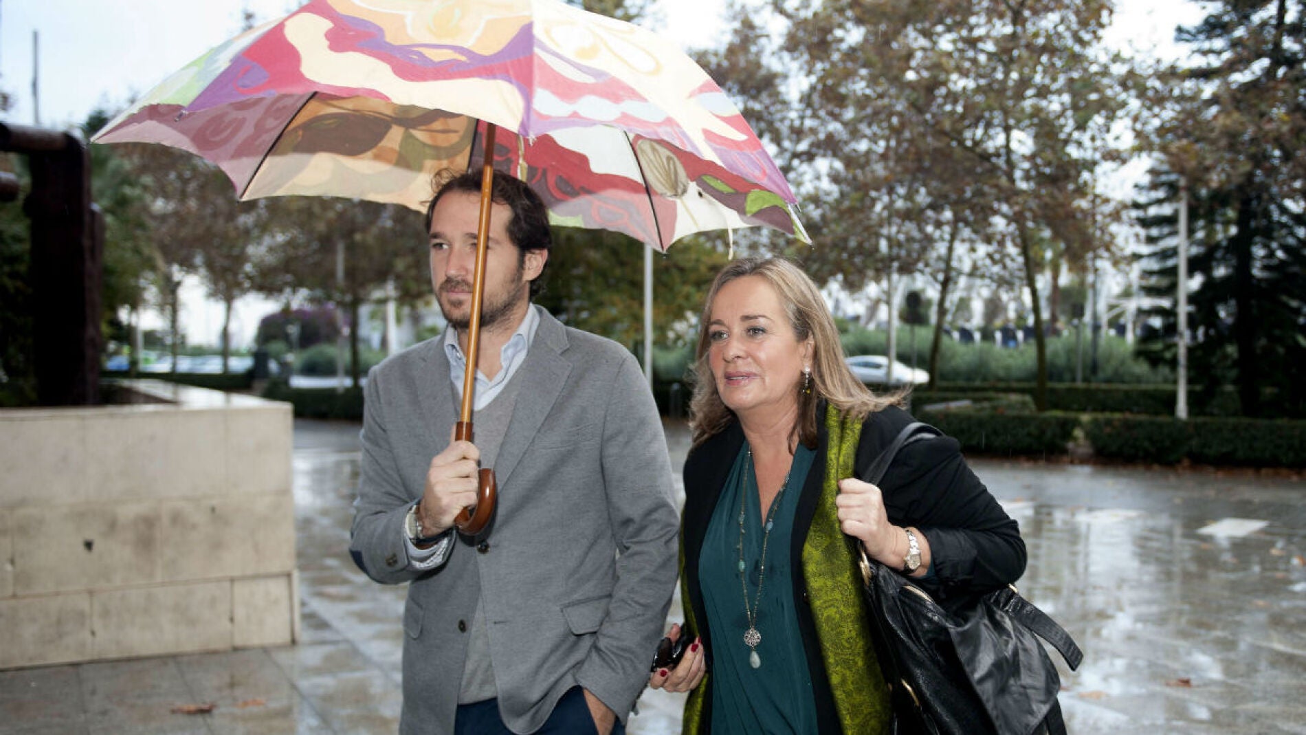 Bel&eacute;n Juste, en su llegada a la Ciudad de la Justicia de Valencia