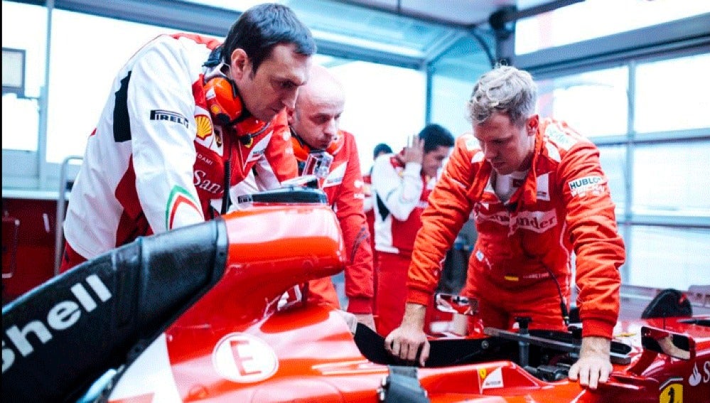 Sebastian Vettel se estrena con Ferrari