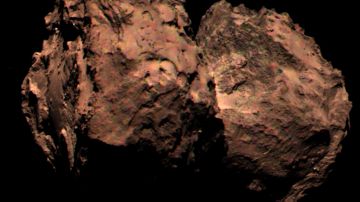 Imagen del cometa 67P captada por OSIRIS