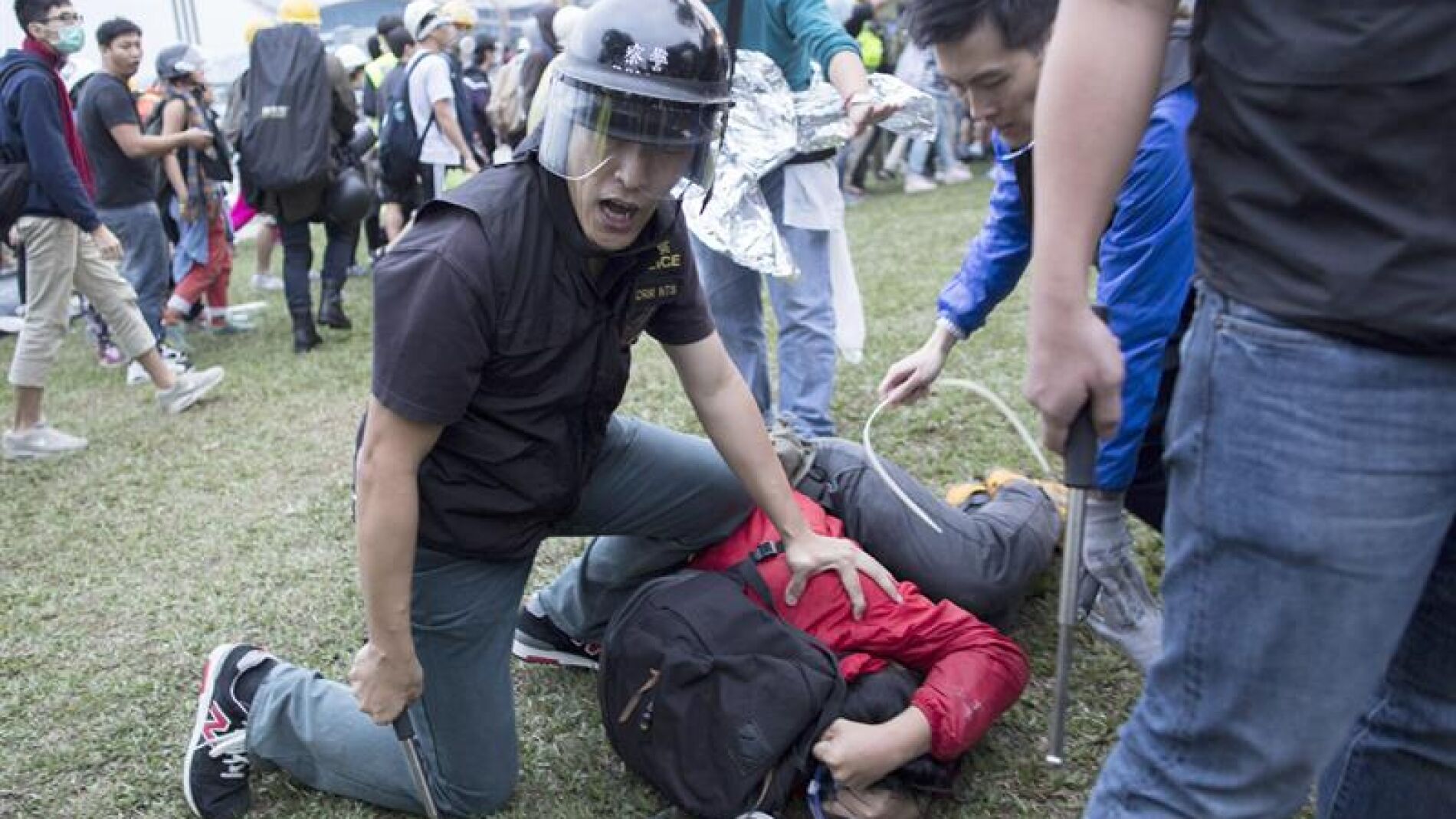 Represi&oacute;n a las protestas en Hong Kong.