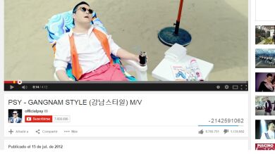El 'Gangnam Style' rompe el contador de visitas de Youtube