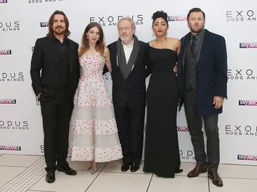 María Valverde y Christian Bale en la premiere de 'Exodus' en Londres María Valverde y Christian Bale en la premiere de 'Exodus' en Londres