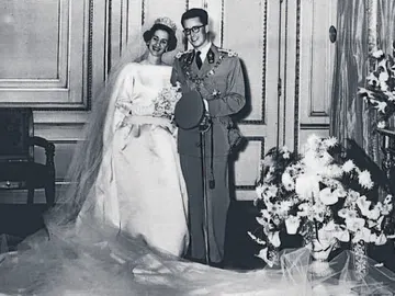 La boda de Fabiola y Balduino I en 1960 La boda de Fabiola y Balduino I en 1960