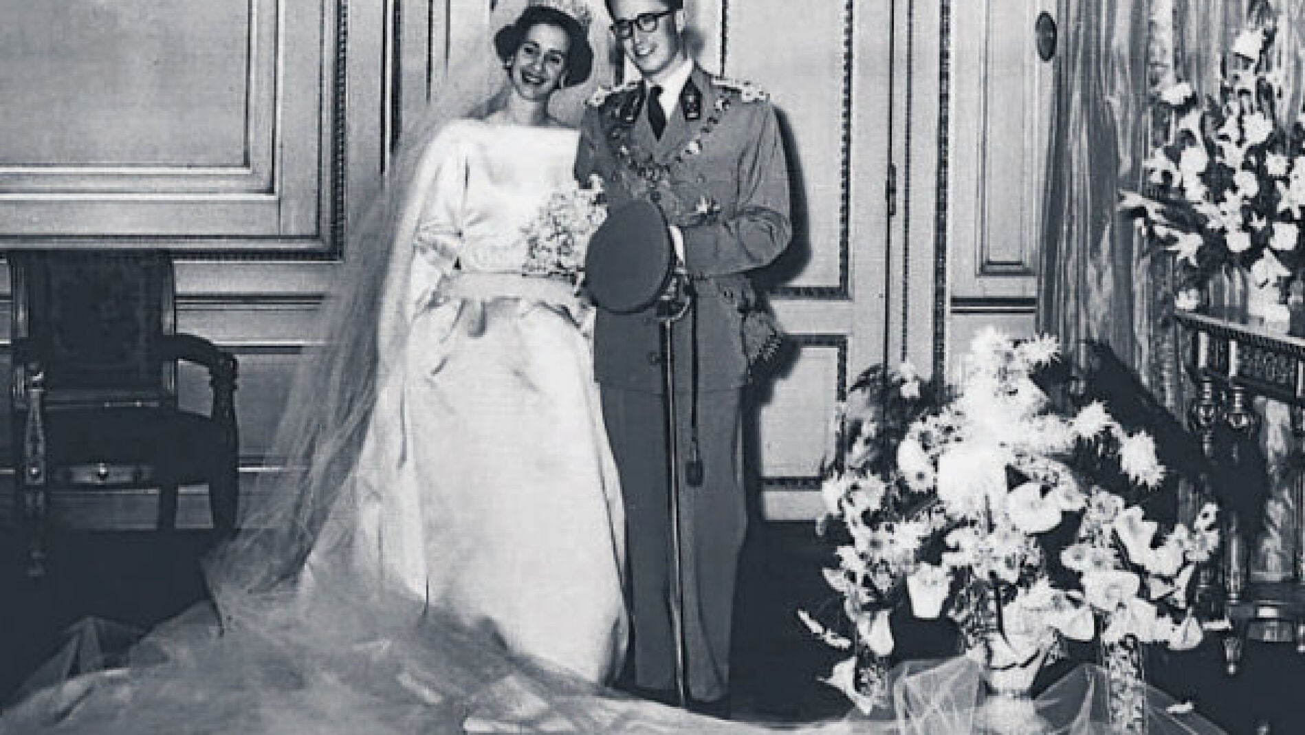 La boda de Fabiola y Balduino I en 1960