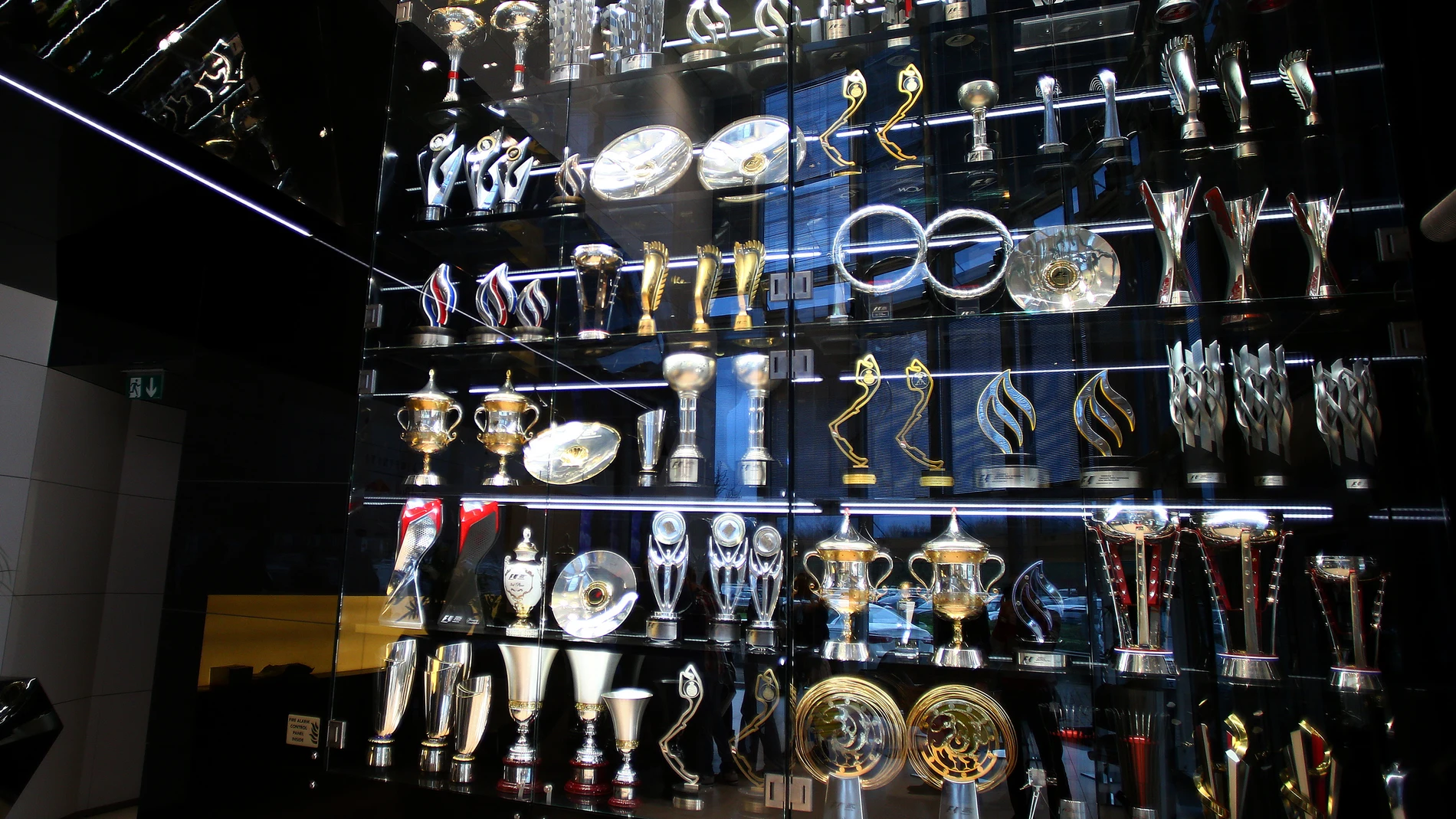 Sala de trofeos del equipo Red Bull