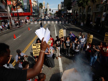 Protestas en el Paseo de la Fama de Hollywood