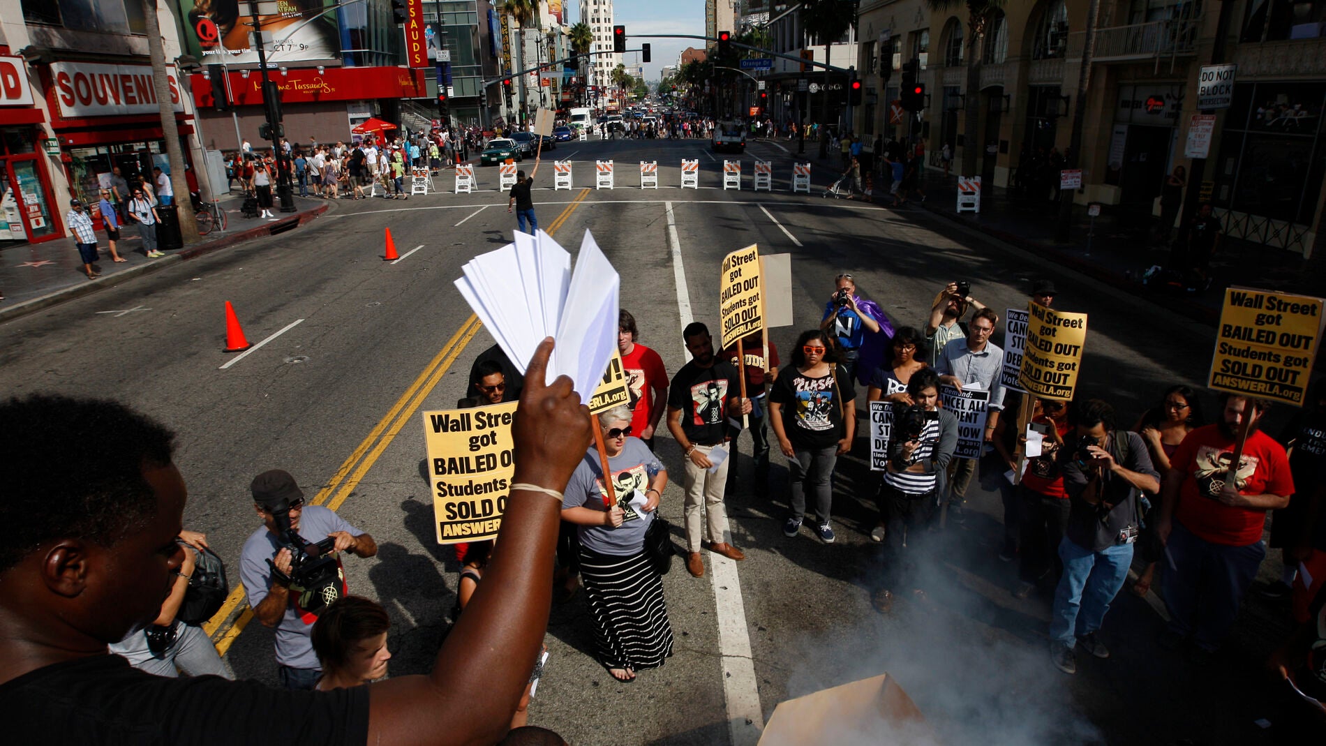 Protestas en el Paseo de la Fama de Hollywood