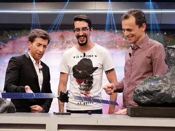Pablo Motos, Marron y Pedro Duque en El Hormiguero 3.0 Pablo Motos, Marron y Pedro Duque en El Hormiguero 3.0