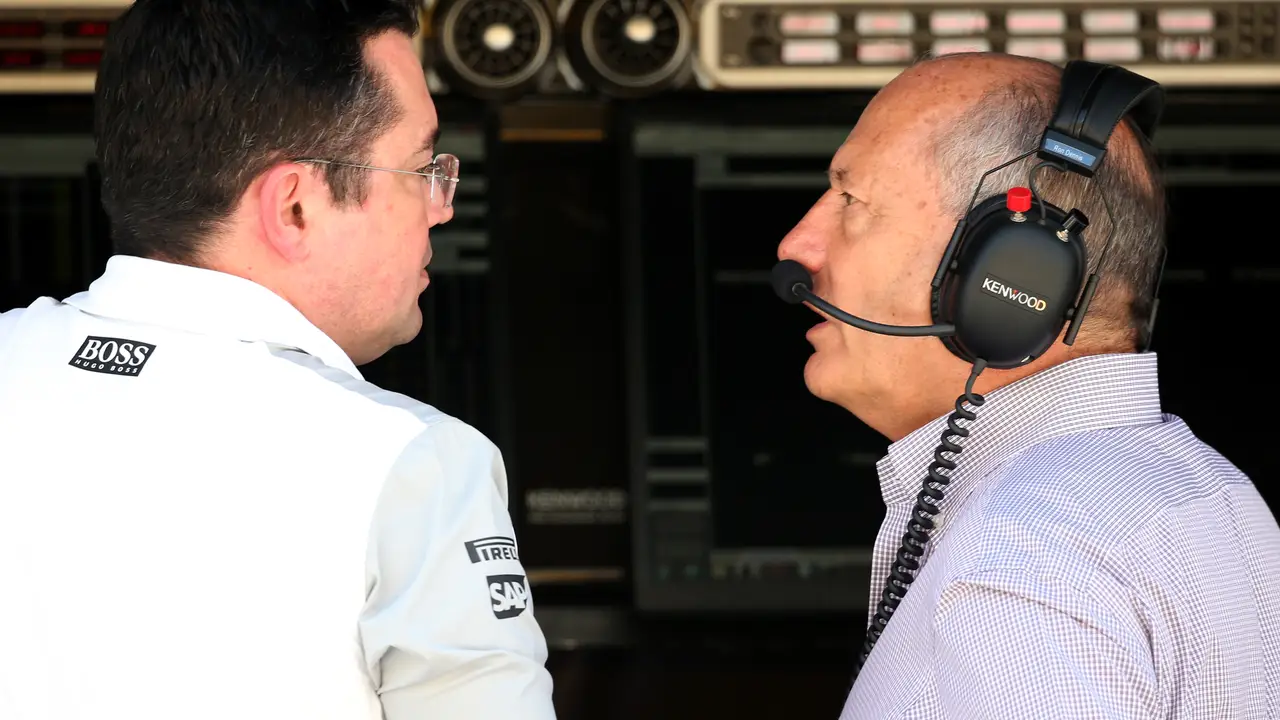 Eric Boullier y Ron Dennis