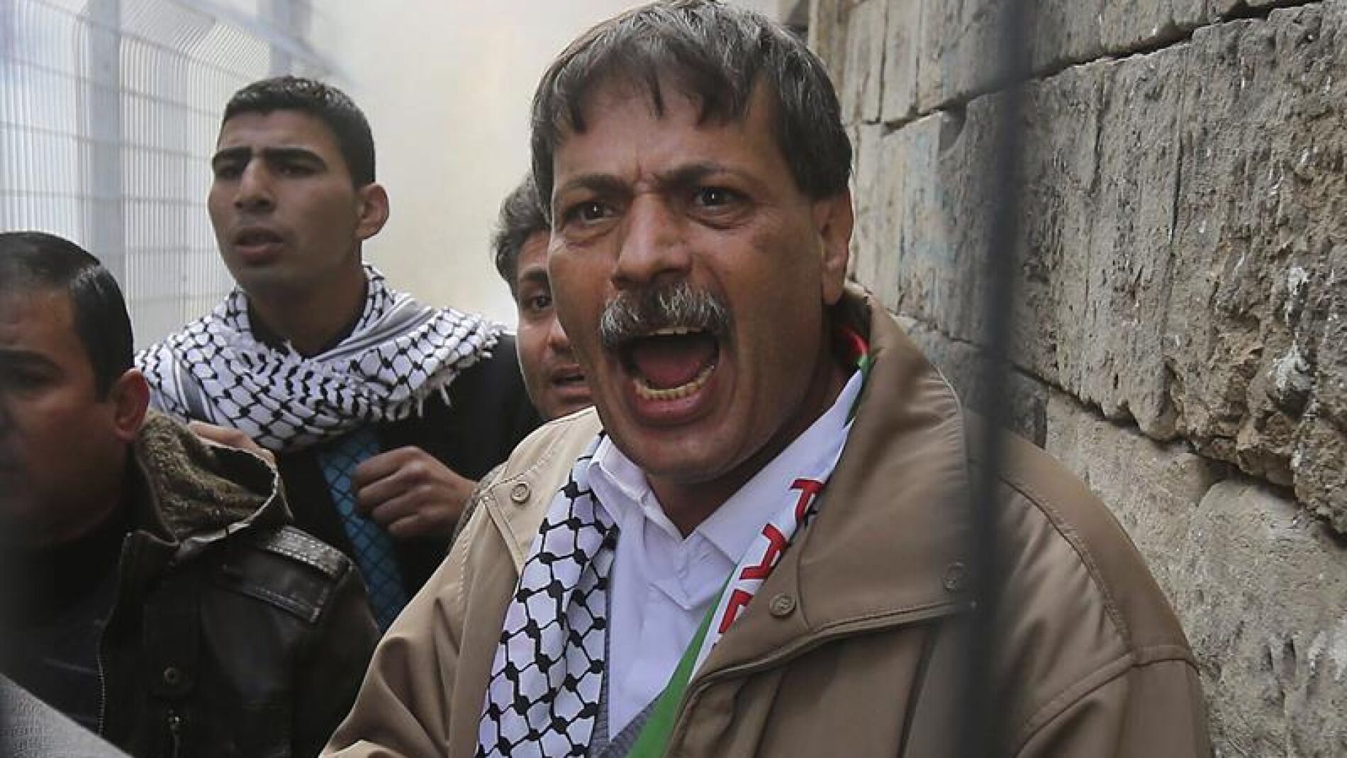 El fallecido Ziad Abu Ein, en una protesta anterior
