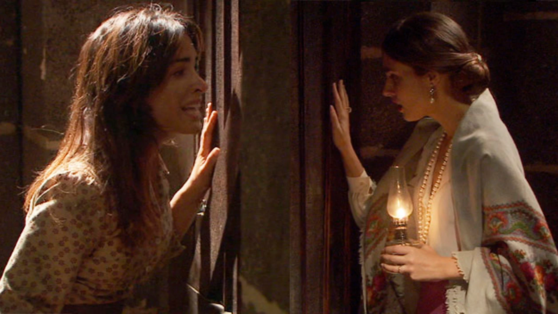 Amalia descubre a Inés encerrada en los pasadizos de Francisca