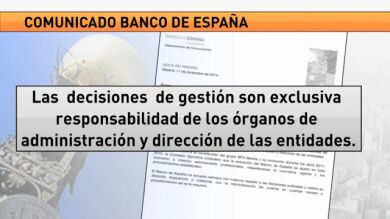 El Banco de España asegura que actuó 