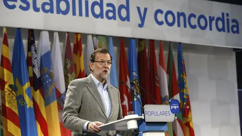 Mariano Rajoy, en un discurso Mariano Rajoy, en un discurso