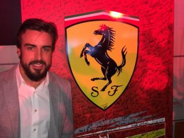 Alonso, en la comida de Ferrari