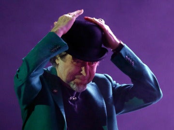 Joaquín Sabina, en su concierto de anoche en Madrid