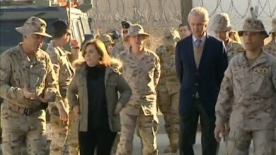 Sáenz de Santamaría visita a las tropas españolas en Afganistán
