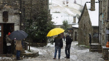 Nieve en O Cebreiro