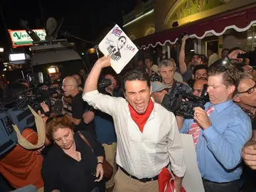 Disidentes cubanos en Miami. Disidentes cubanos en Miami.