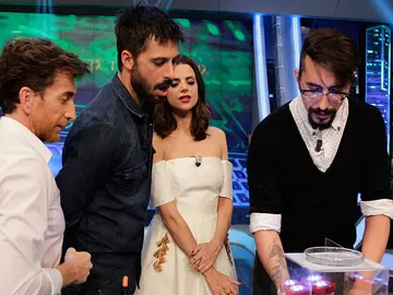 Hugo Silva, Macarena Gómez, Marron y Pablo Motos en El Hormiguero 3.0 Hugo Silva, Macarena Gómez, Marron y Pablo Motos en El Hormiguero 3.0