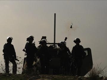 Soldados israelíes, durante un enfrentamiento