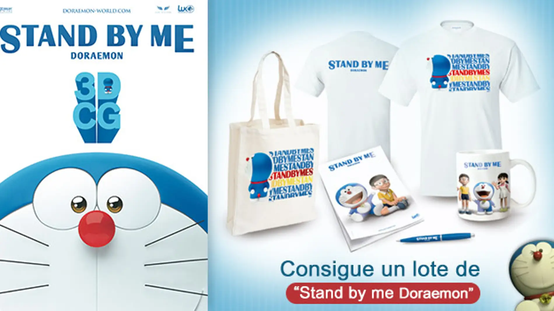 Consigue tres pack de 'Stand By Me Doraemon' 