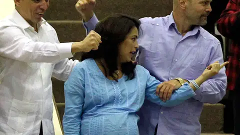 La pareja reunida en Cuba La pareja reunida en Cuba