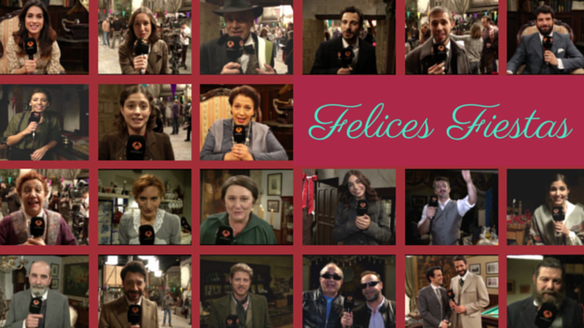 Los actores de El secreto de Puente Viejo os desean Felices Fiestas