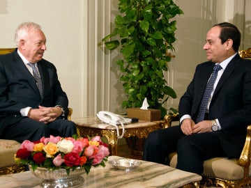 García-Margallo conversa con el presidente de Egipto