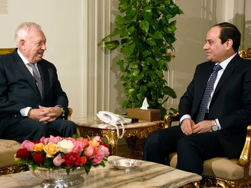 García-Margallo conversa con el presidente de Egipto García-Margallo conversa con el presidente de Egipto
