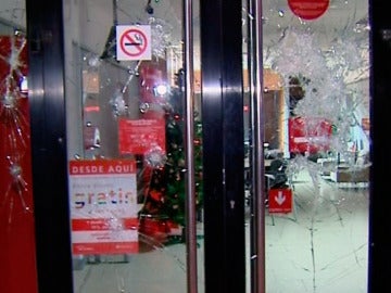 Cristal roto en Barcelona