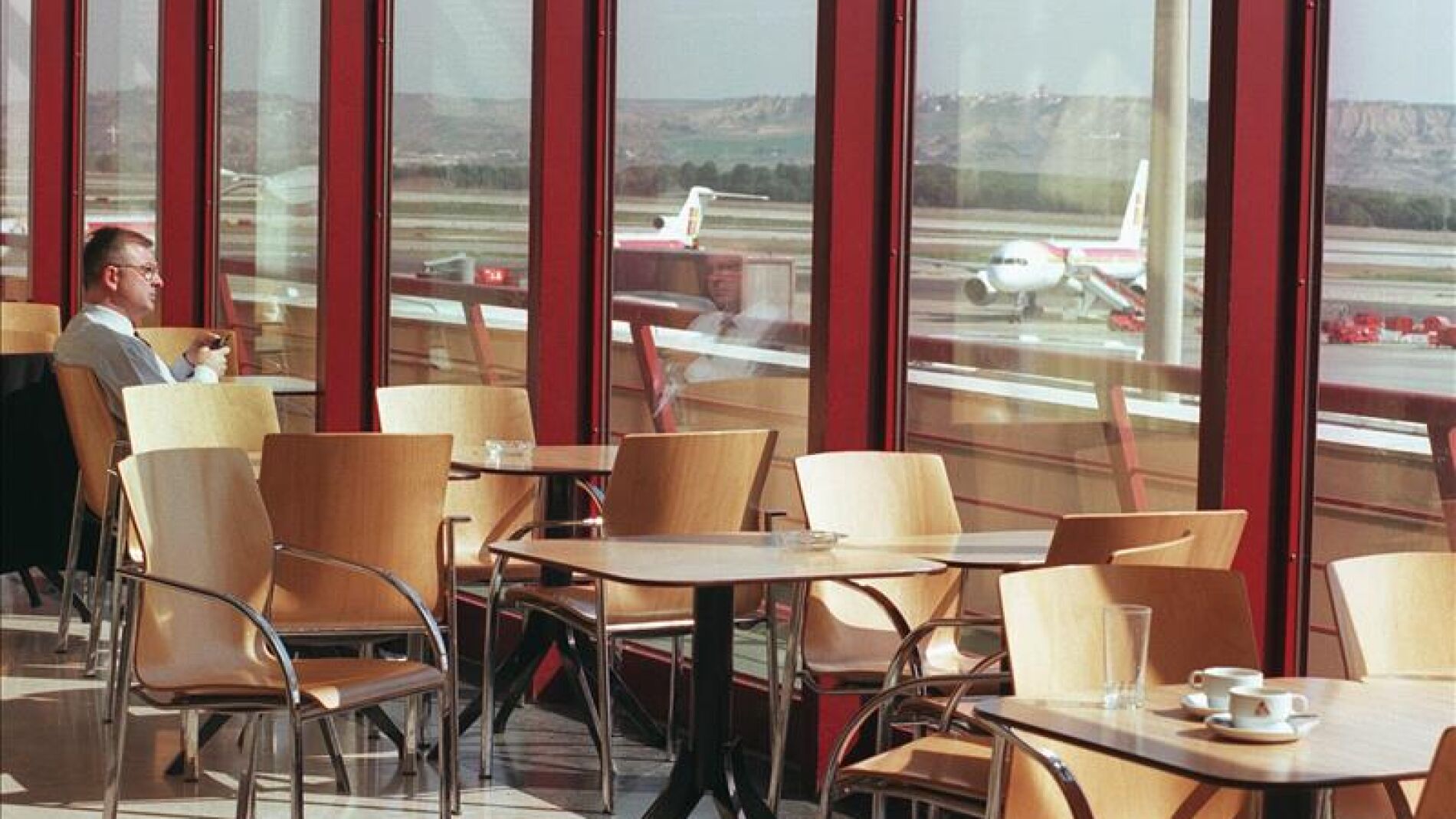 Conectado a Internet en el aeropuerto