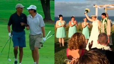 Obama pide disculpas a una pareja que cambió su lugar de boda para que él jugase al golf