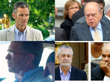 Urdangarin, Pujol, Gradas, Chávez y Griñán