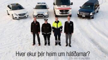 Curiosa campaña de la Policía islandesa.