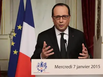Comparecencia del presidente galo François Hollande tras el atentado Comparecencia del presidente galo François Hollande tras el atentado