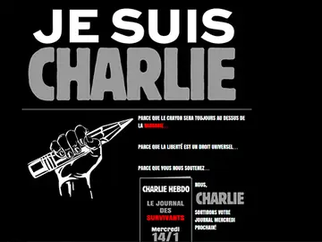 Ilustración en la web del Charlie Hebdo Ilustración en la web del Charlie Hebdo