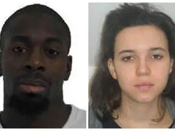 Amedy Coulibaly y Hayat Boumedienne, en una fotografía de la policía francesa Amedy Coulibaly y Hayat Boumedienne, en una fotografía de la policía francesa
