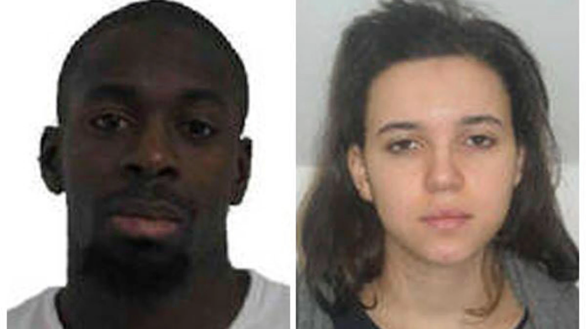 Amedy Coulibaly y Hayat Boumedienne, en una fotografía de la policía francesa Amedy Coulibaly y Hayat Boumedienne, en una fotografía de la policía francesa